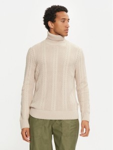 Jack & Jones Golf 12261441 Beżowy Regular Fit