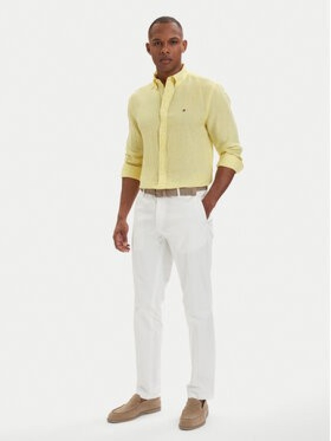 Tommy Hilfiger Koszula MW0MW41530 Żółty jasny Regular Fit