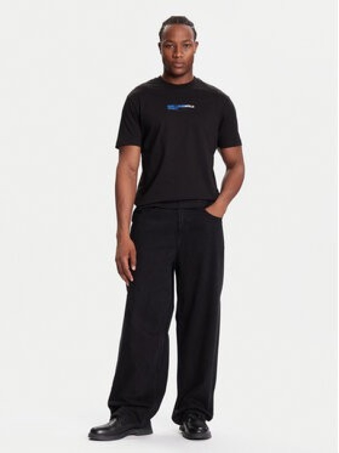 Karl Lagerfeld Jeans T-Shirt A4M17025 Czarny Regular Fit