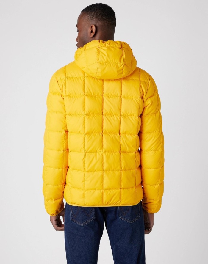 MĘSKA KURTKA PRZEJŚCIOWA WRANGLER THE PUFFER GOLDEN ROD W4C6WRX1K 112129099