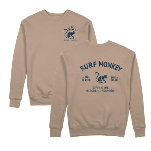 Bluza Save the Ocean – Okrągły dekolt / Dorosły (Piaskowy)