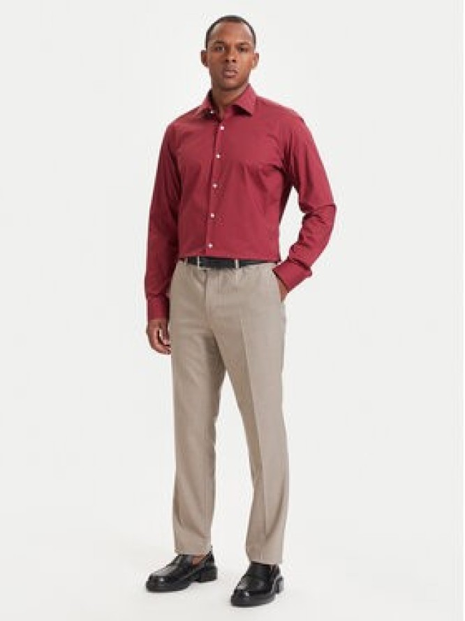 BOSS Koszula 50473265 Czerwony Regular Fit