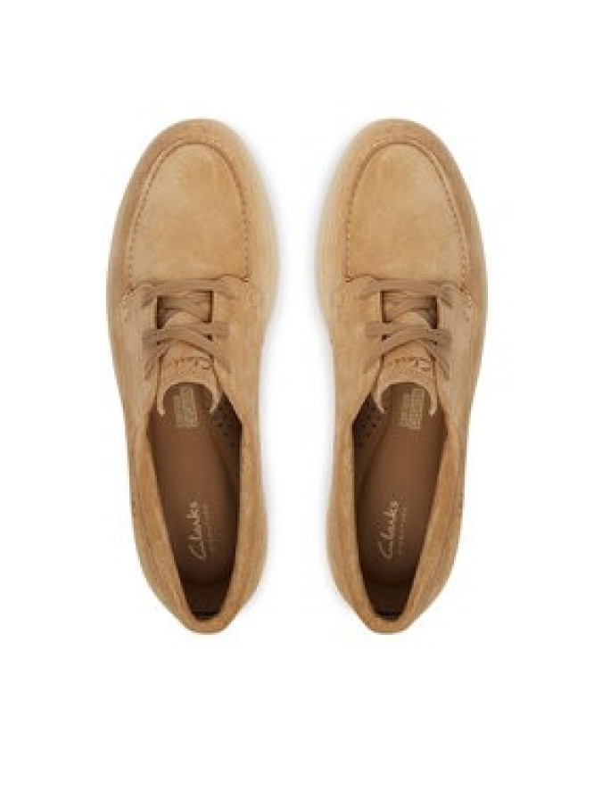 Clarks Półbuty Lockford Boat 26186187 Beżowy