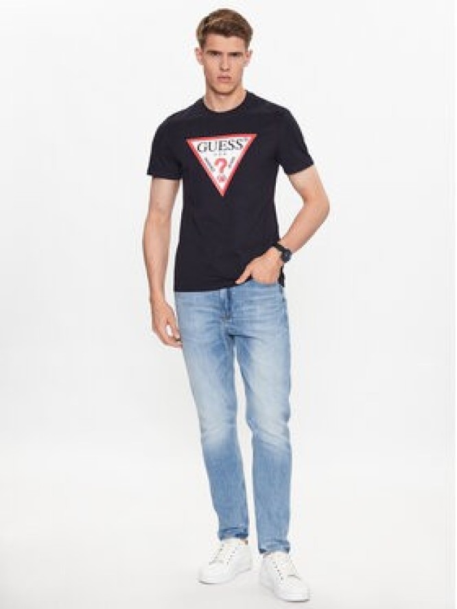 Guess T-Shirt M2YI71 I3Z14 Granatowy Slim Fit
