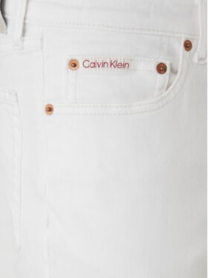 Calvin Klein Jeans Jeansy LV04RF751G Écru Slim Fit