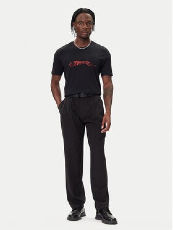 HUGO T-Shirt Didug 50548557 Czarny Regular Fit