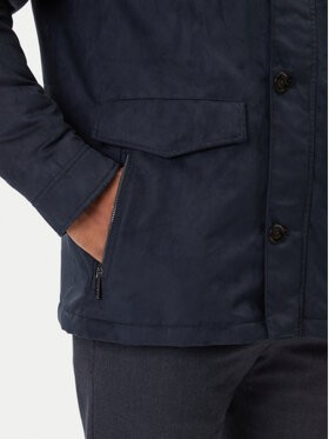 Bugatti Kurtka przejściowa 877400 81018 M Granatowy Regular Fit