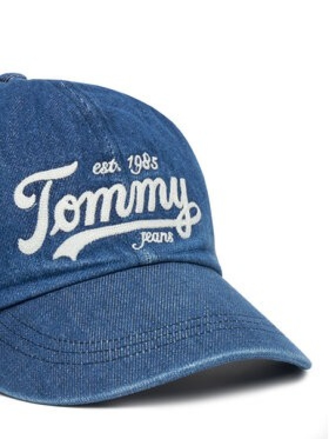 Tommy Jeans Czapka z daszkiem Archive Script AM0AM13565 Niebieski