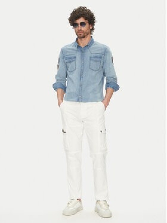 Aeronautica Militare Koszula jeansowa 251CA1281CT3527 Błękitny Regular Fit