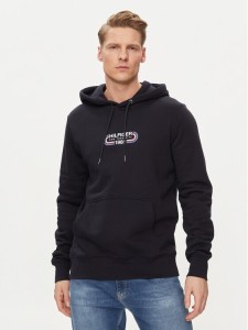 Tommy Hilfiger Bluza Track Graphic MW0MW34445 Granatowy Regular Fit