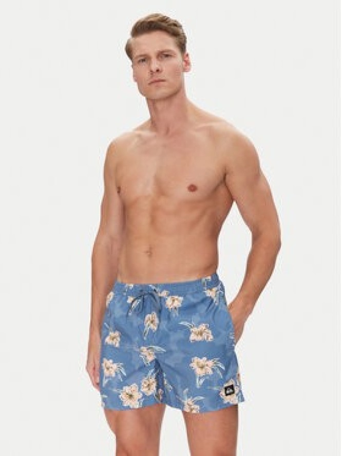 Quiksilver Szorty kąpielowe Everyday Straight Volley 15 EQYJV04121 Niebieski Regular Fit
