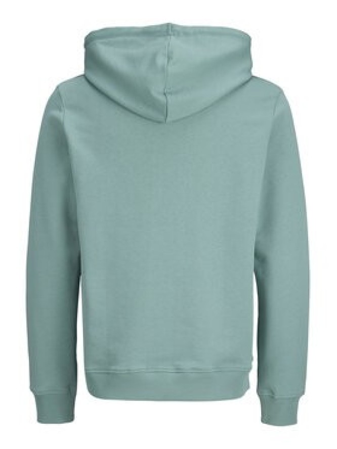 Jack & Jones Bluza Jjrain Sweat Hood 12288098 Turkusowy Regular Fit
