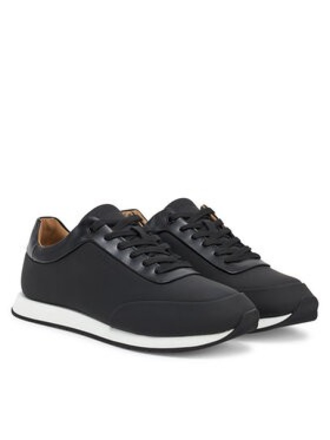 Calvin Klein Sneakersy Low Prof Runn Laceup Rubb Lth HM0HM01707 Czarny