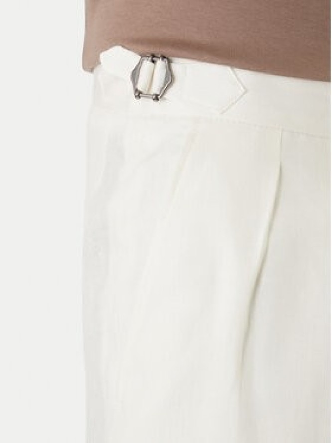 BOSS Szorty materiałowe H-Perin 50561858 Biały Tapered Fit