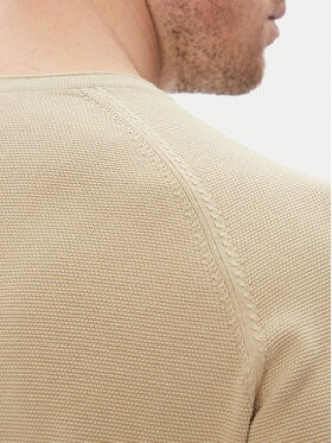 Aeronautica Militare Sweter 251MA1556L560 Beżowy Regular Fit