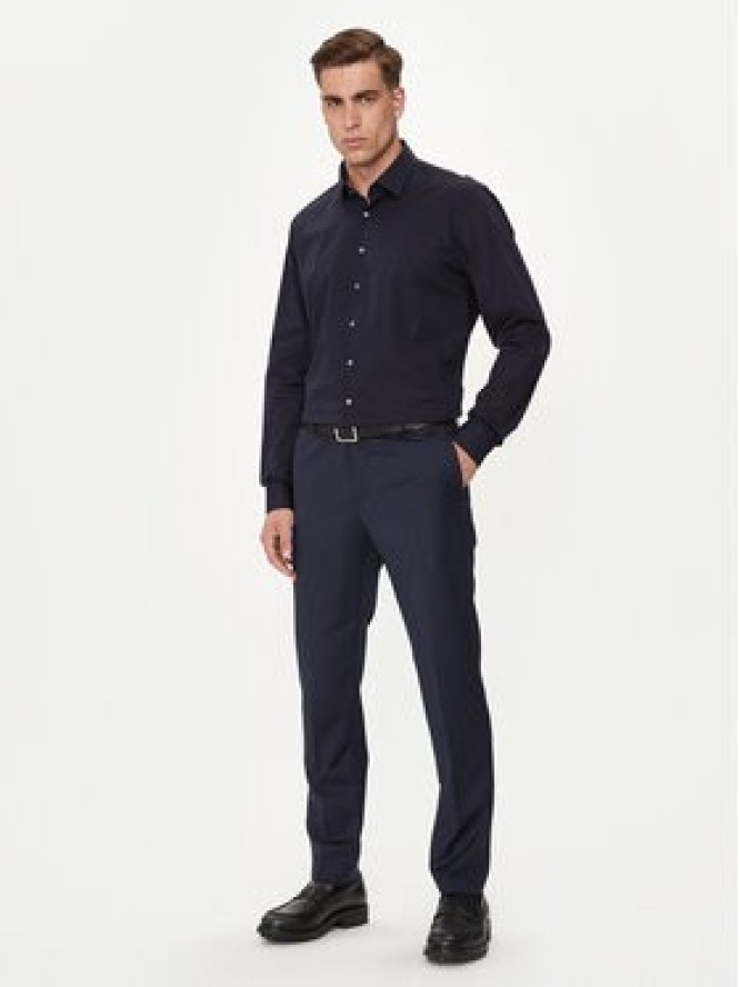 Calvin Klein Koszula K10K113160 Granatowy Slim Fit