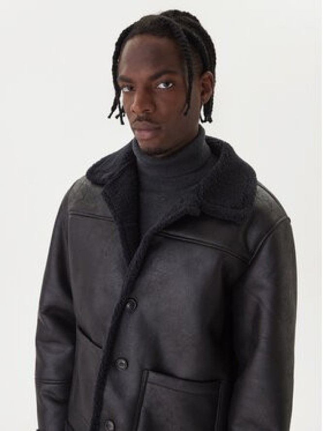 Jack & Jones Kurtka z imitacji skóry Cambridge 12282946 Czarny Regular Fit