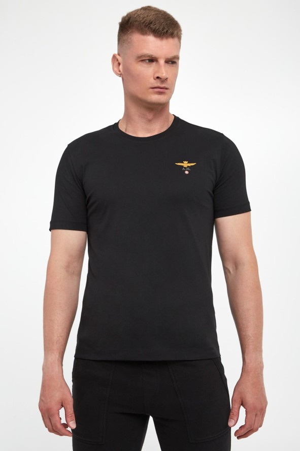 T-shirt męski z logo AERONAUTICA MILITARE