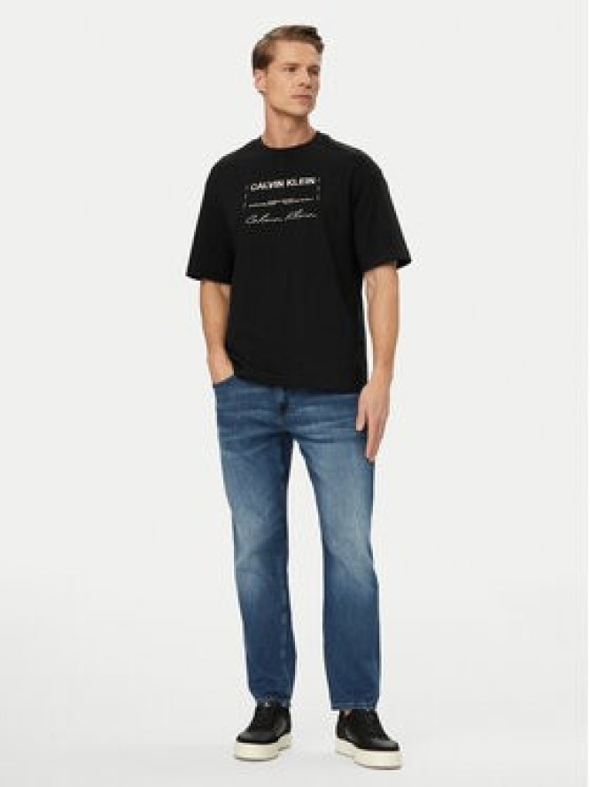 Calvin Klein Jeans T-Shirt LV04RE827G Czarny Regular Fit