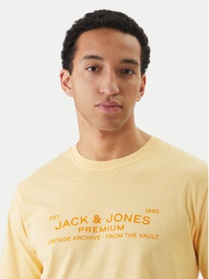 Jack & Jones T-Shirt Blucaleb 12293014 Beżowy Regular Fit