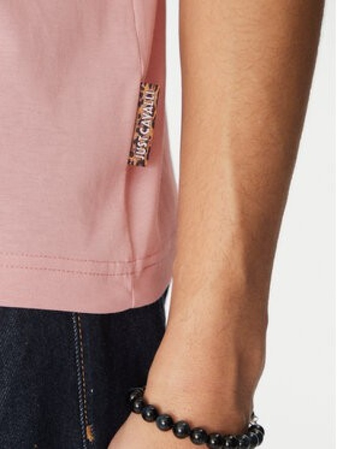 Just Cavalli T-Shirt 78OAHT01 Różowy Regular Fit