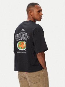 adidas T-Shirt Blinky Graphic LG5063 Czarny Oversize
