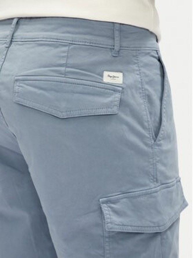 Pepe Jeans Szorty materiałowe Seasonal PM801179 Niebieski Regular Fit