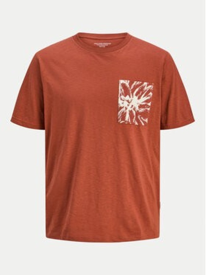 Jack & Jones T-Shirt Split 12272995 Brązowy Regular Fit