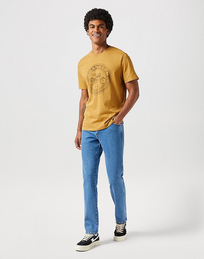 WRANGLER TEXAS SLIM MĘSKIE SPODNIE JEANSOWE JEANSY BARN 112351257 W12S017974