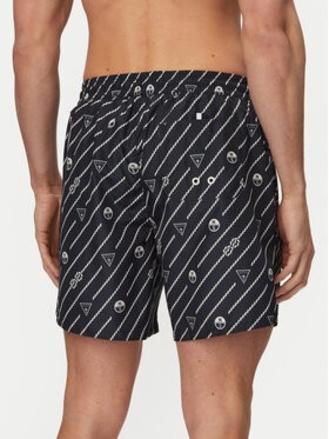 Guess Szorty kąpielowe M6GZ20 W2170 Granatowy Regular Fit