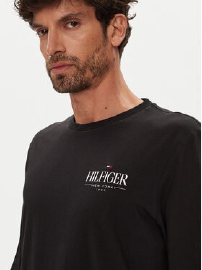 Tommy Hilfiger Longsleeve Stack MW0MW41293 Czarny Regular Fit