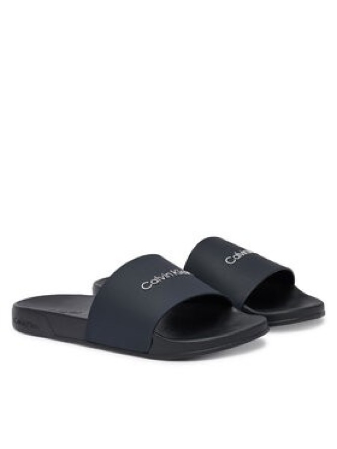 Calvin Klein Klapki Ess Slide Monobrand Cv HM0HM02107 Granatowy