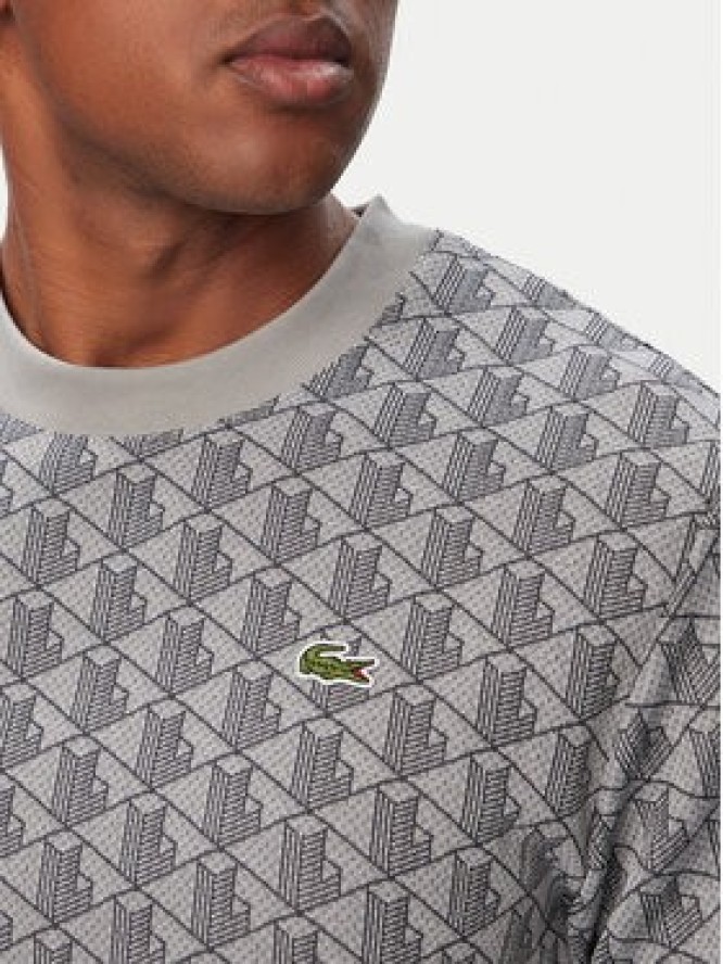 Lacoste T-Shirt TH1197 Szary Regular Fit