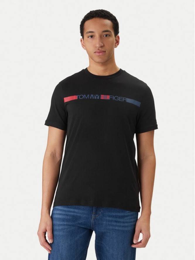 Tommy Hilfiger T-Shirt Brand Love MW0MW42368 Czarny Regular Fit