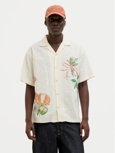 Jack & Jones Koszula Luke 12271108 Écru Relaxed Fit