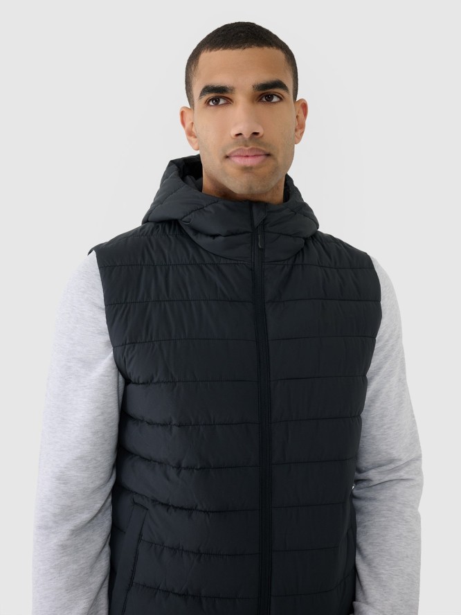 4F Bezrękawnik puchowy z wypełnieniem syntetycznym męski - czarny L