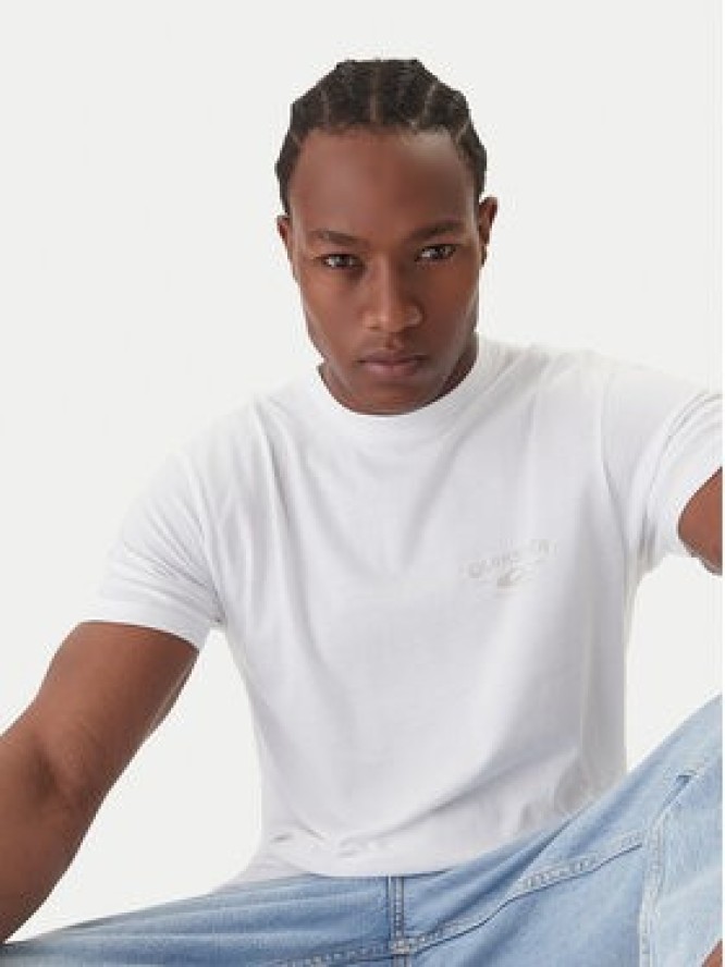Quiksilver T-Shirt Anchor EQYZT08178 Biały Regular Fit