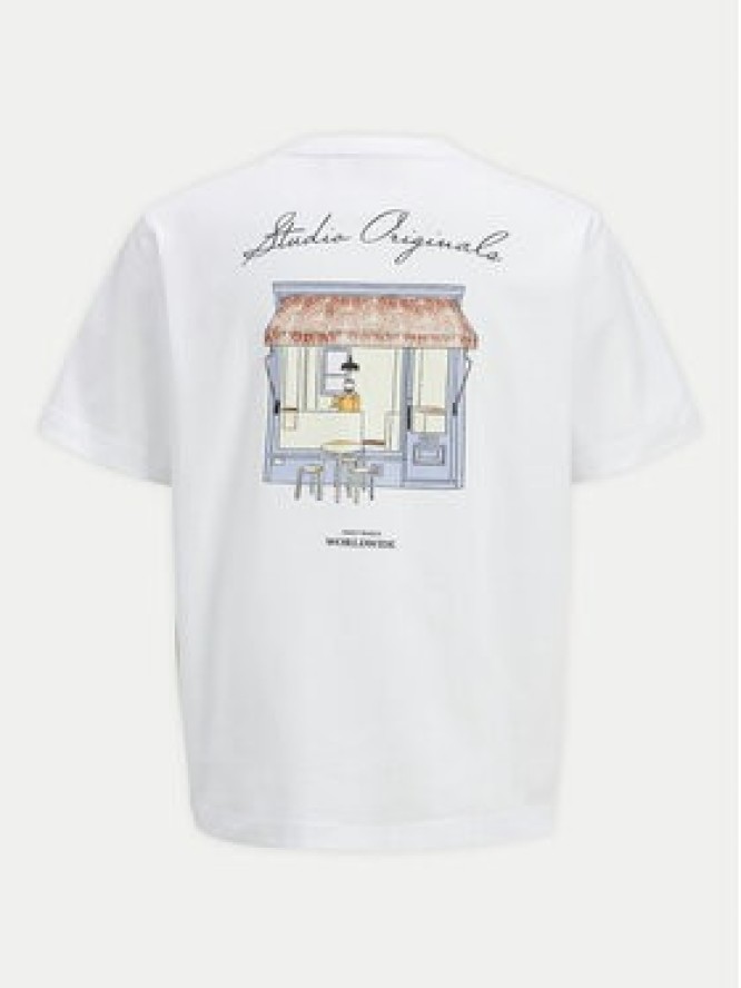 Jack & Jones T-Shirt Islington 12273015 Biały Loose Fit