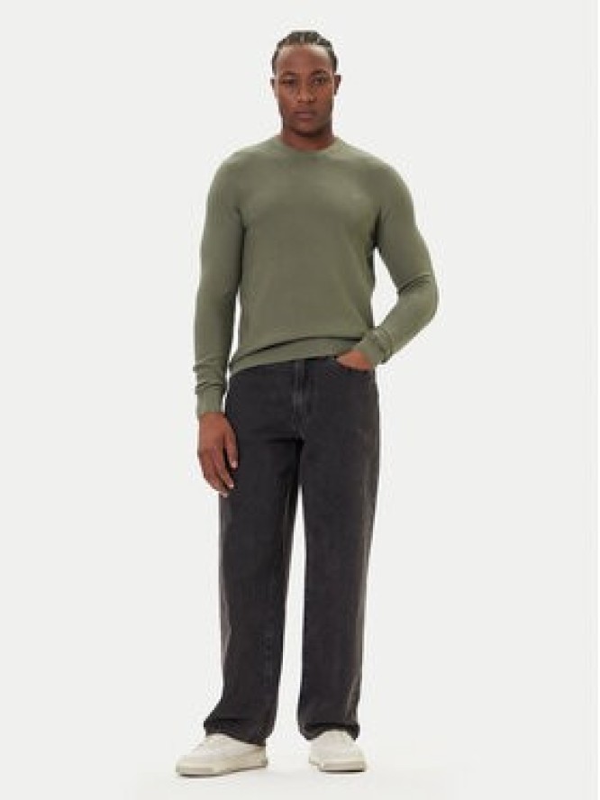 Mustang Sweter Elliot 1016844 Zielony Regular Fit