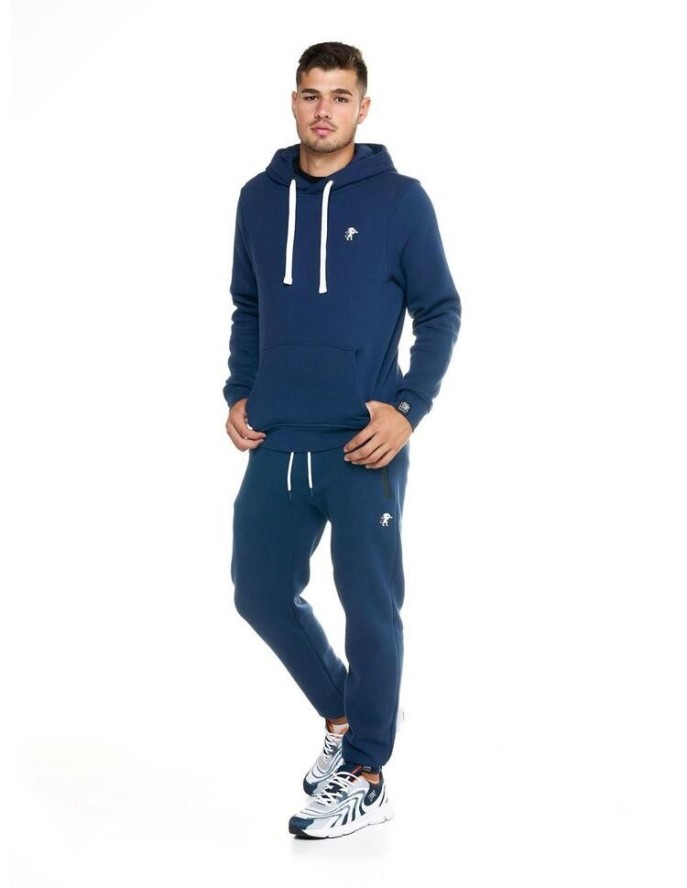 Męska bluza z kapturem Leone, miękka basic