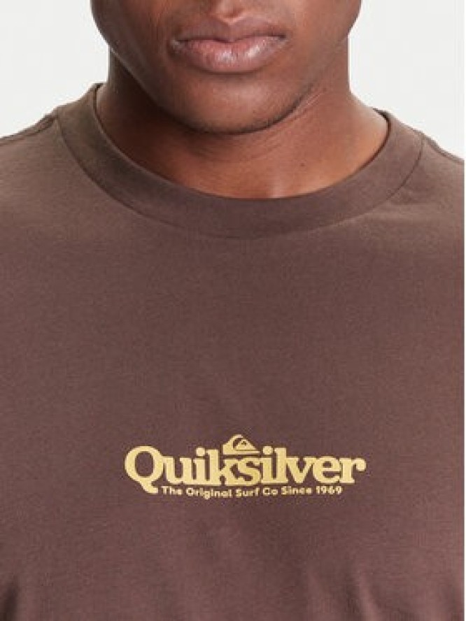 Quiksilver T-Shirt EQYZT08174 Brązowy Regular Fit