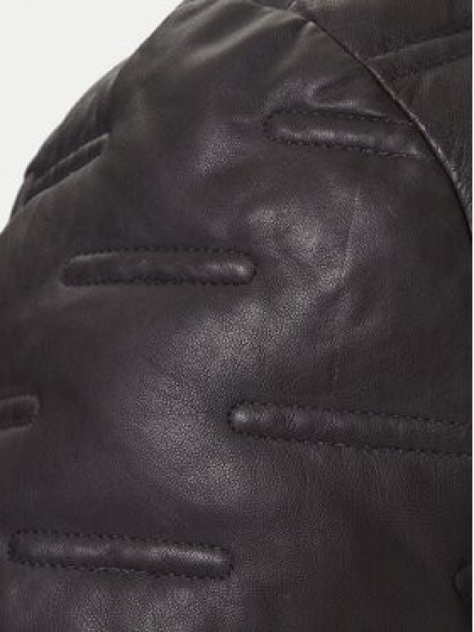 Milestone Kurtka skórzana Alonso 5310196 0715 Czarny Regular Fit