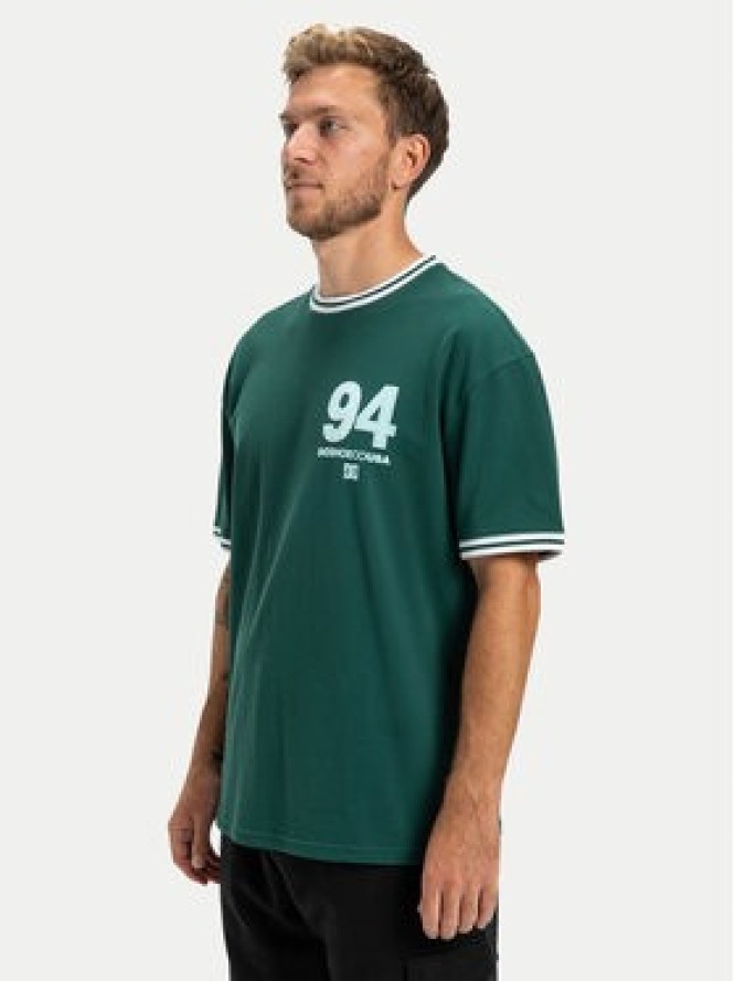 DC Shoes T-Shirt Skateball Jersey EDYKT03542 Zielony Regular Fit