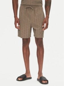 Emporio Armani Szorty sportowe EM000695 AF12362 U6189 Brązowy Regular Fit