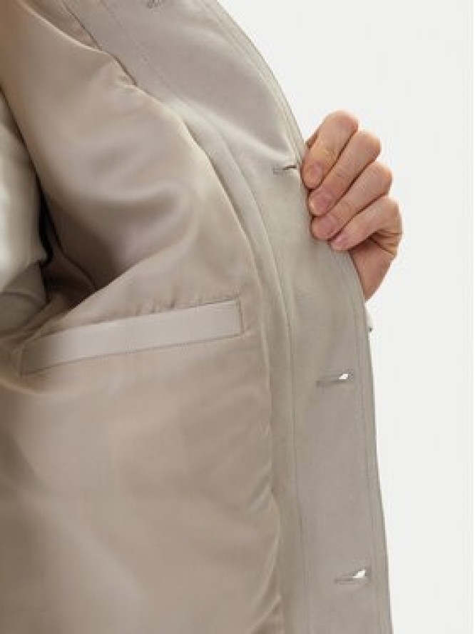 BOSS Kurtka skórzana Johot 50552130 Szary Regular Fit