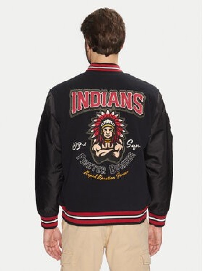 Aeronautica Militare Kurtka bomber 242AF484CT3413 Czarny Regular Fit