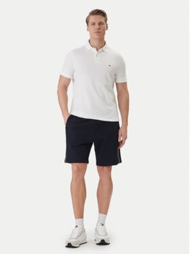 Tommy Hilfiger Szorty sportowe Global Stripe MW0MW42883 Granatowy Regular Fit