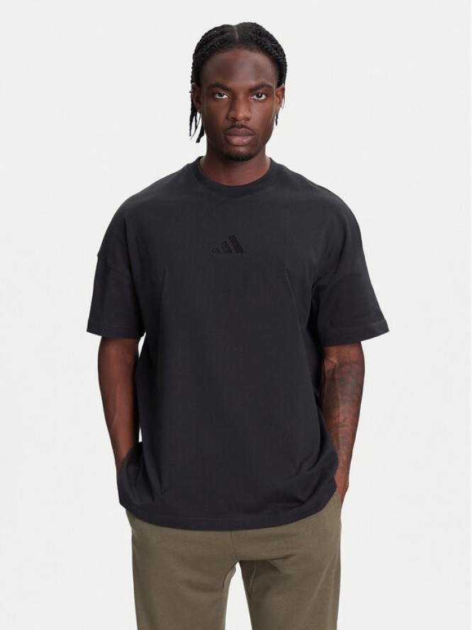 adidas T-Shirt ALL SZN IY4150 Czarny Loose Fit