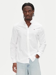 Tommy Jeans Koszula DM0DM20875 Écru Regular Fit