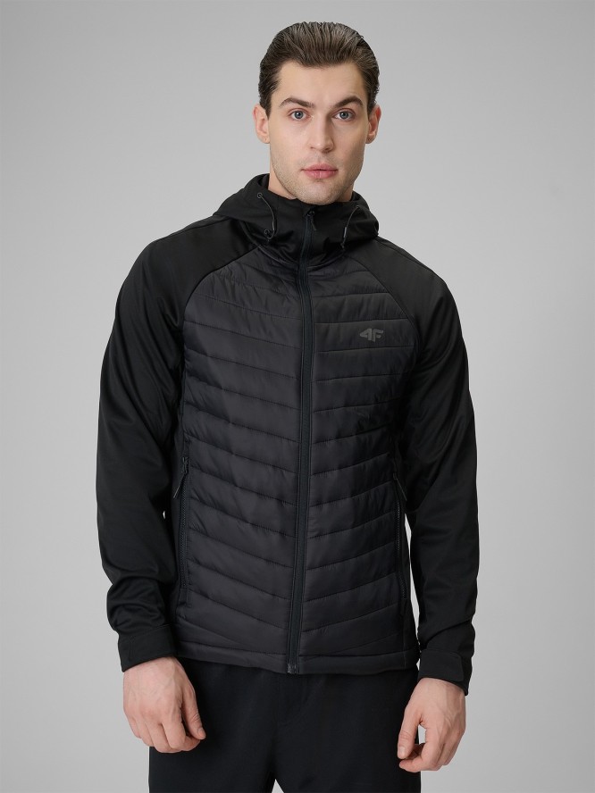 4F Kurtka softshell wiatroodporna membrana 5000 męska - czarna 3XL